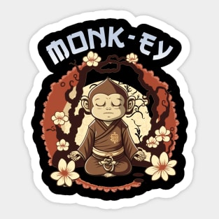 Monk-Ey Sticker